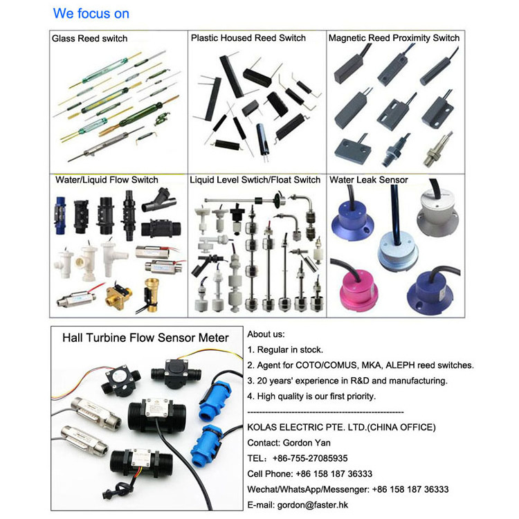 Plastic and Magnetic Vertically Horizontal Mounted Small Low Water Flow Switch For Water Heater Chiller Flow Switch