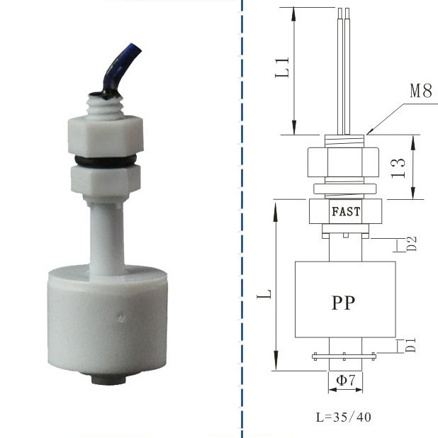 vertical water level controller float switch / float ball level switch