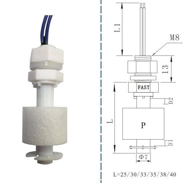 vertical water level controller float switch / float ball level switch