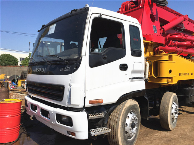 Used sany concrete pump truck.sany 42m Concrete pump truck for sale.