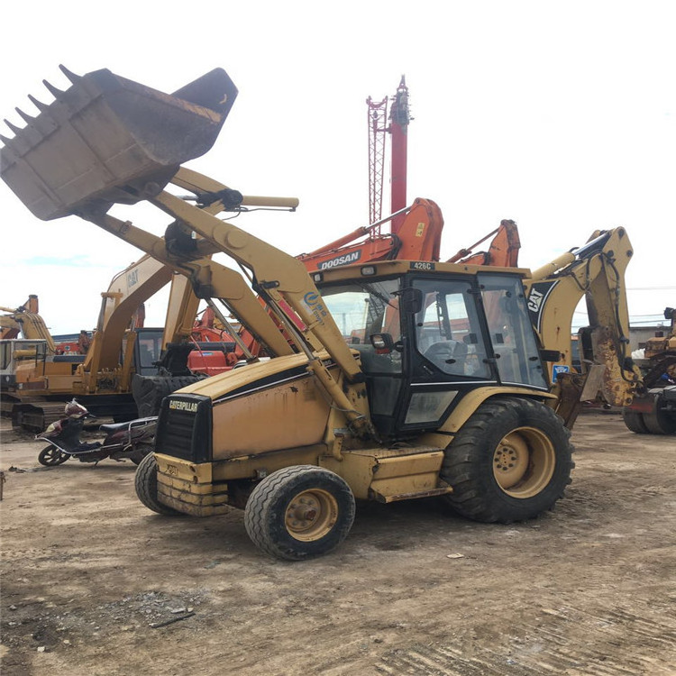 Well-maintained Quality reliable CAT426 used wheel loader towable backhoe in Stock