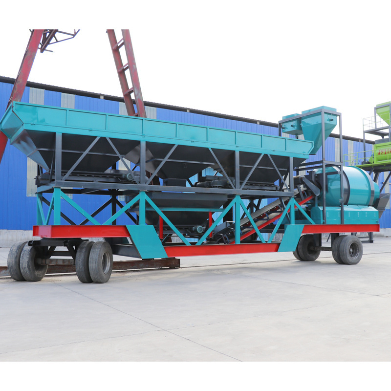 120m3h Mobile Concrete Batching Plant Small Dry Mortar Mix Concrete Mixing Plant Ready Mix Concrete Batching Plant Price