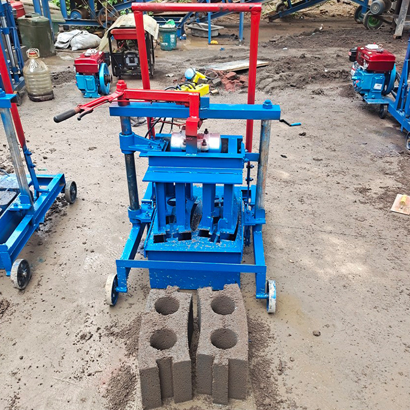 Cheap Price manufacturer Manual Hollow Maker soil clay interlocking Concrete Cement Brick Block Making Machine Price For Sale