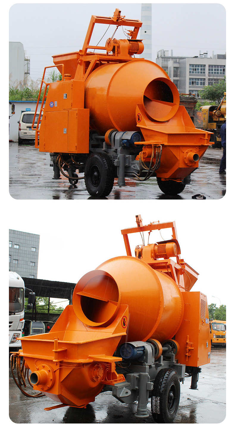 Construction Cement Mixer Machine and Pump Small Hydraulic Concrete Pump and Mixer