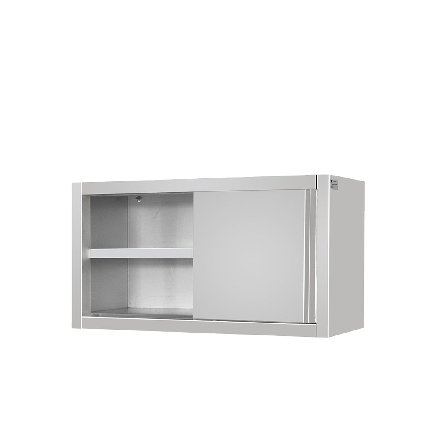 Stainless steel hot sale wall cabinet with open door