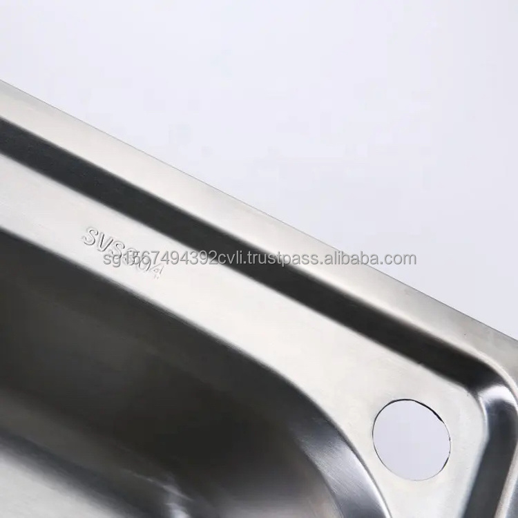 Customized 201/304 Stainless Steel Kitchen Appliance  Kitchen Sink Food Processing Table with Sink Single Bowl