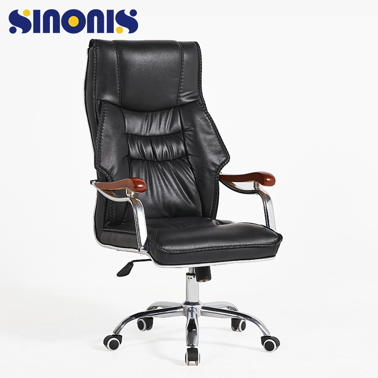 Sinonis  Luxury Ergonomic Swivel Manager Leather Office Chairs