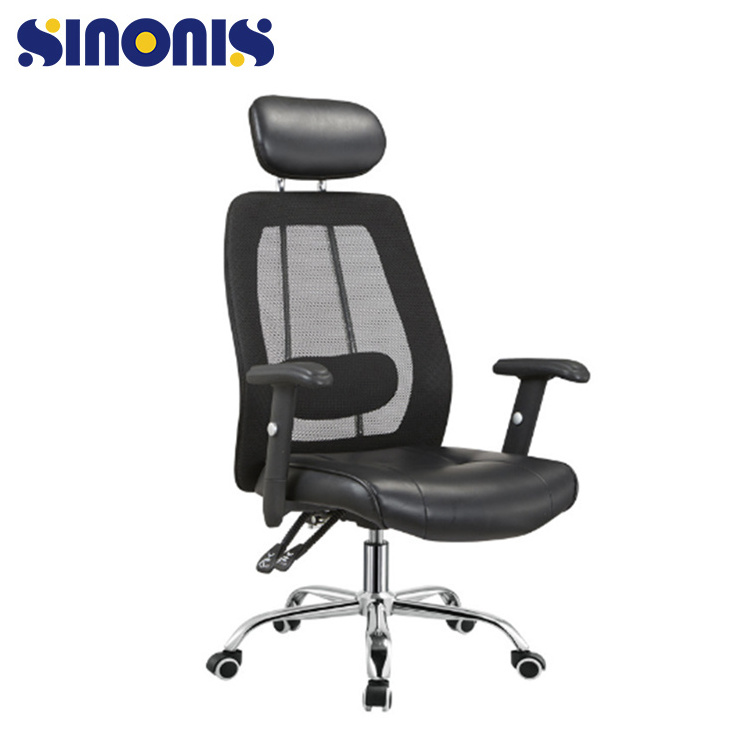 Sinonis  Luxury Ergonomic Swivel Manager Leather Office Chairs