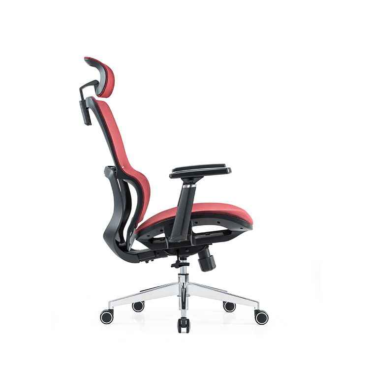 sinonis red lumbar support full mesh luxury mesh with headrest adjustable fabric comfort Office Ergonomic Chair