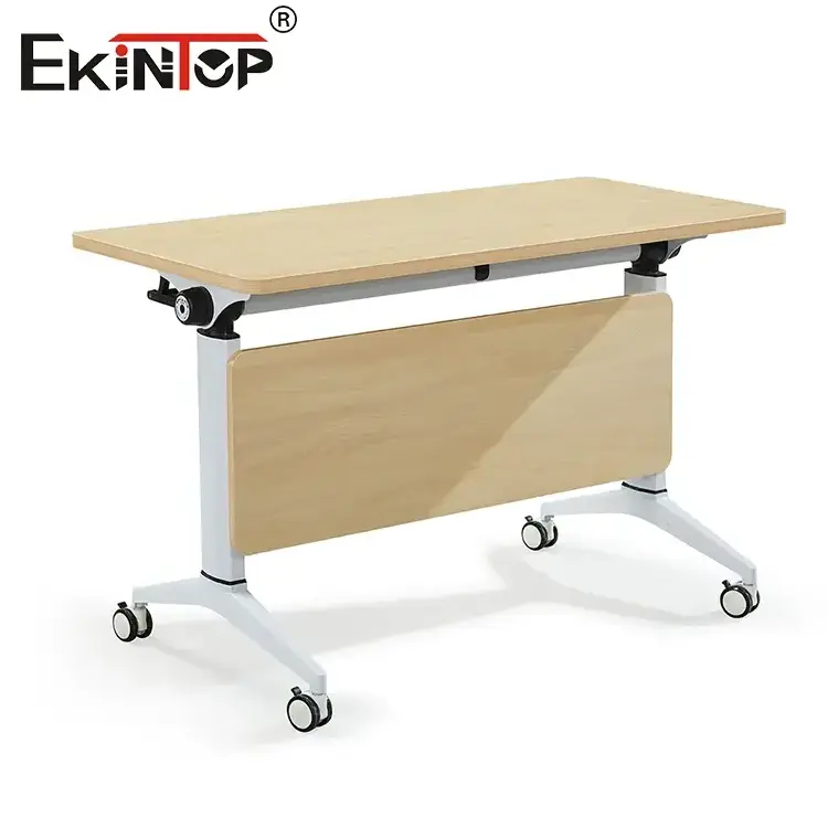 sinonis Office Furniture Training Room Mobile Foldable Conference Double Training Table with Caster