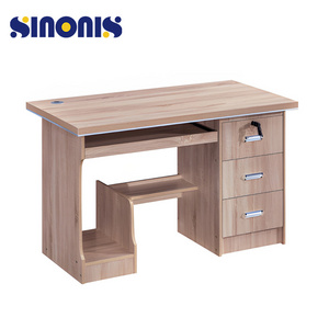 Sinonis Manufacturer Popular Computer Office Table Drawers Office Furniture Desk with 3 Drawer Office Table