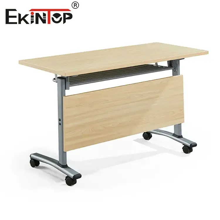 sinonis Office Furniture Training Room Mobile Foldable Conference Double Training Table with Caster