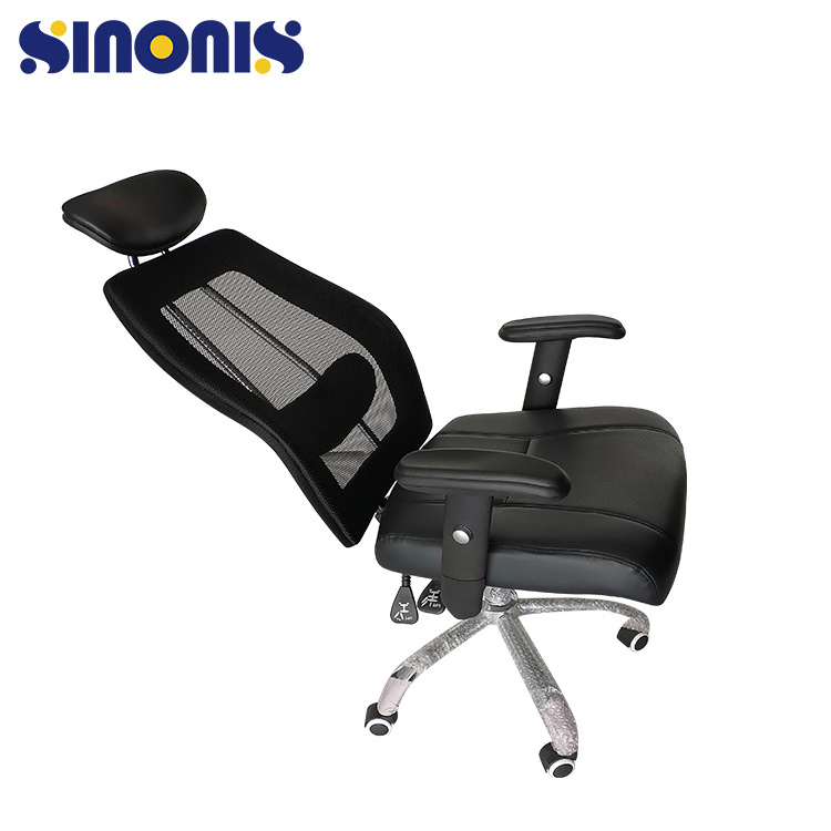 Sinonis  Luxury Ergonomic Swivel Manager Leather Office Chairs