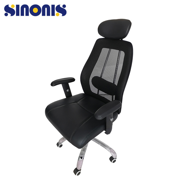 Sinonis  Luxury Ergonomic Swivel Manager Leather Office Chairs