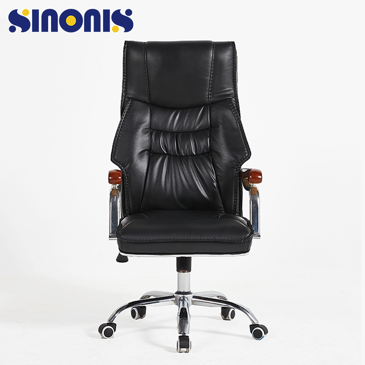 Sinonis  Luxury Ergonomic Swivel Manager Leather Office Chairs