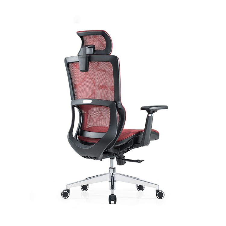 sinonis red lumbar support full mesh luxury mesh with headrest adjustable fabric comfort Office Ergonomic Chair