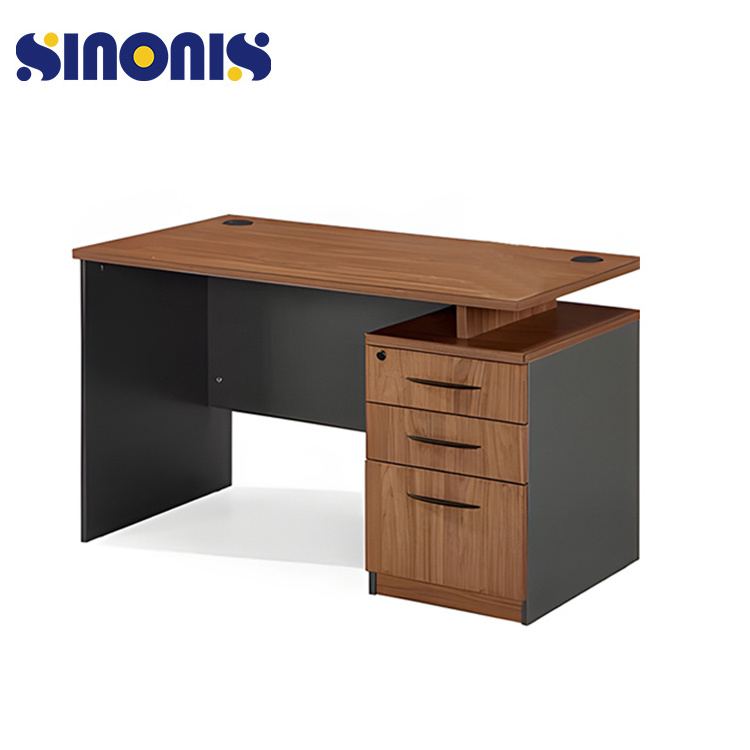 Sinonis Manufacturer Popular Computer Office Table Drawers Office Furniture Desk with 3 Drawer Office Table