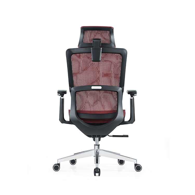 sinonis red lumbar support full mesh luxury mesh with headrest adjustable fabric comfort Office Ergonomic Chair