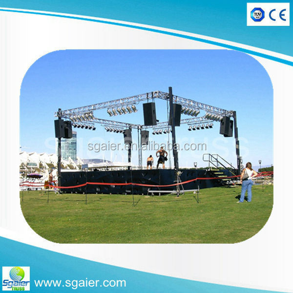 Portable heavy duty crank stand truss lighting lift tower