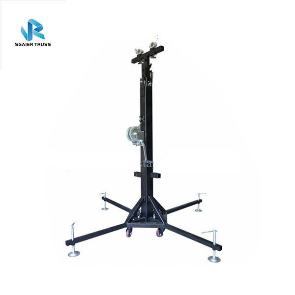 elevator lifting tower 250kg heavy duty speaker tower lift with wheel