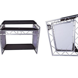 Aluminum Double Folding Portable DJ Booth  Bar Table Counter