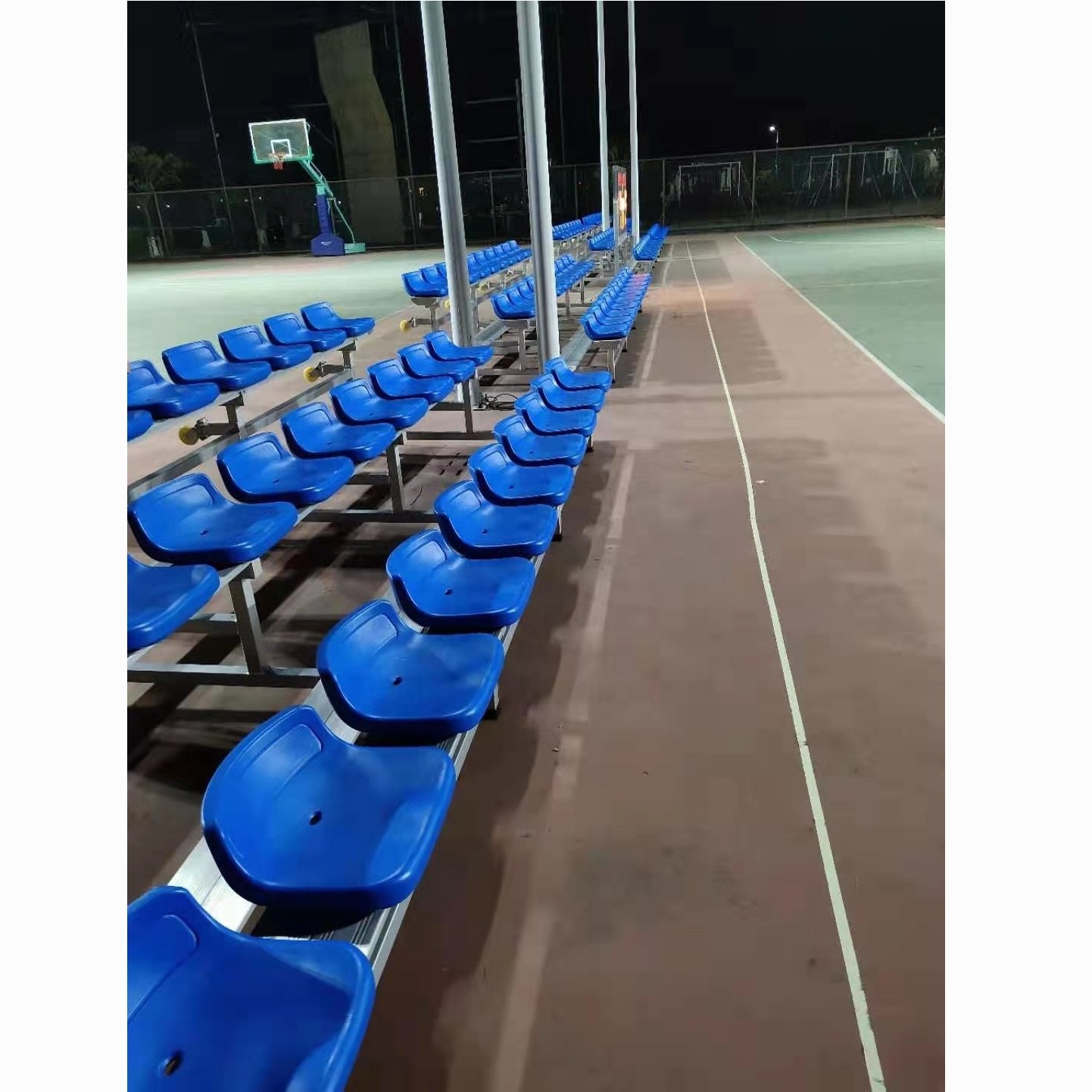 Seating Retractable Gym Portable Bleacher