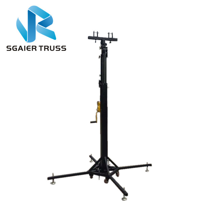 elevator lifting tower 250kg heavy duty speaker tower lift with wheel