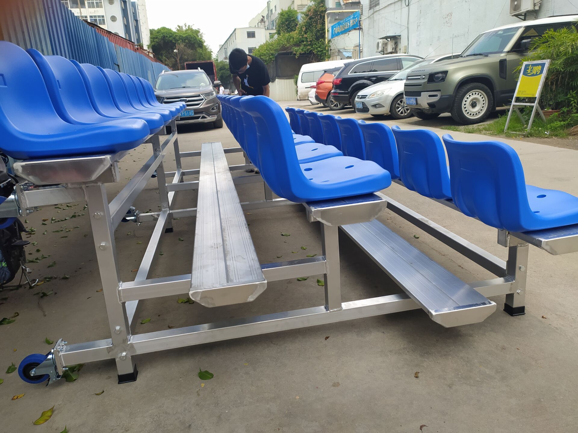 folding stadium seats bleachers soft grandstand chairs