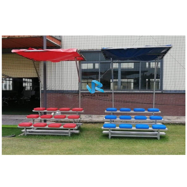 Outdoor aluminum sports bleachers portable mobile grandstands on sale