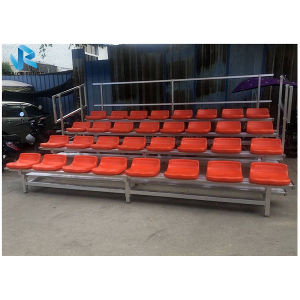 4 Rows Outdoor Football Stadium Used  Aluminum Bleachers For Sale