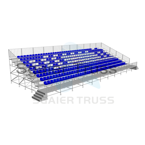 retractable gym bleachers portable grandstands for sale