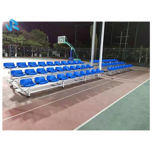 Outdoor aluminum sports bleachers portable mobile grandstands on sale