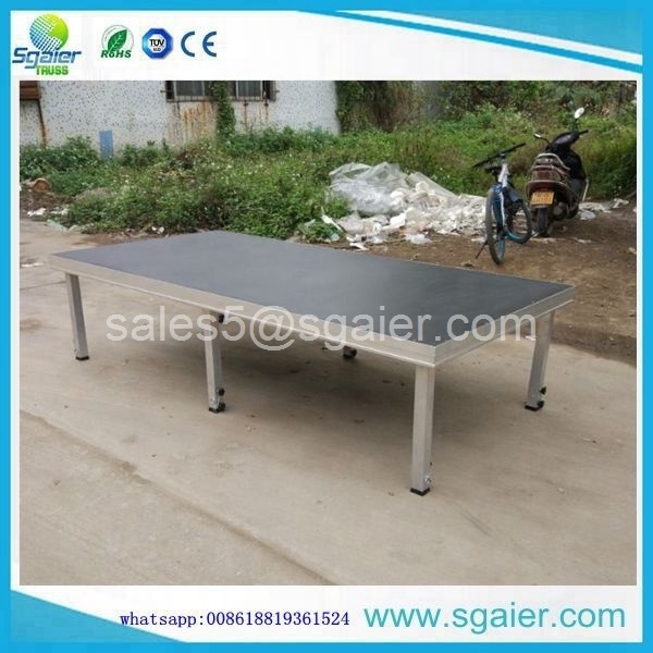 stage deck in aluminum/ easy assembling stage with 6 legs