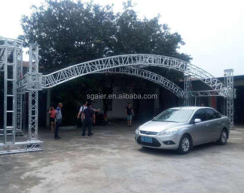 aluminum arc roof truss design for covering stage