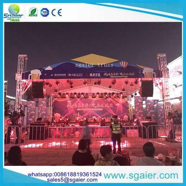 Global used aluminum steel stage truss system/lighting truss for sale