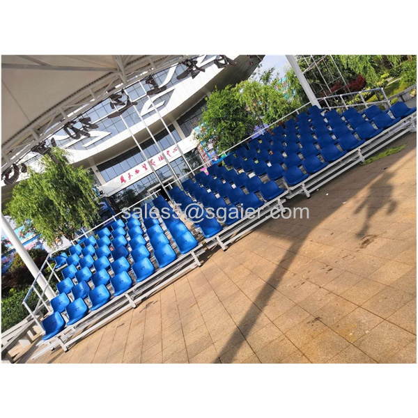 6 rows 110 seats aluminum structure outdoor portable used bleachers for sale