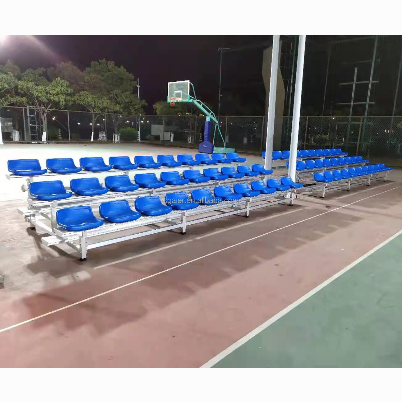 Seating Retractable Gym Portable Bleacher