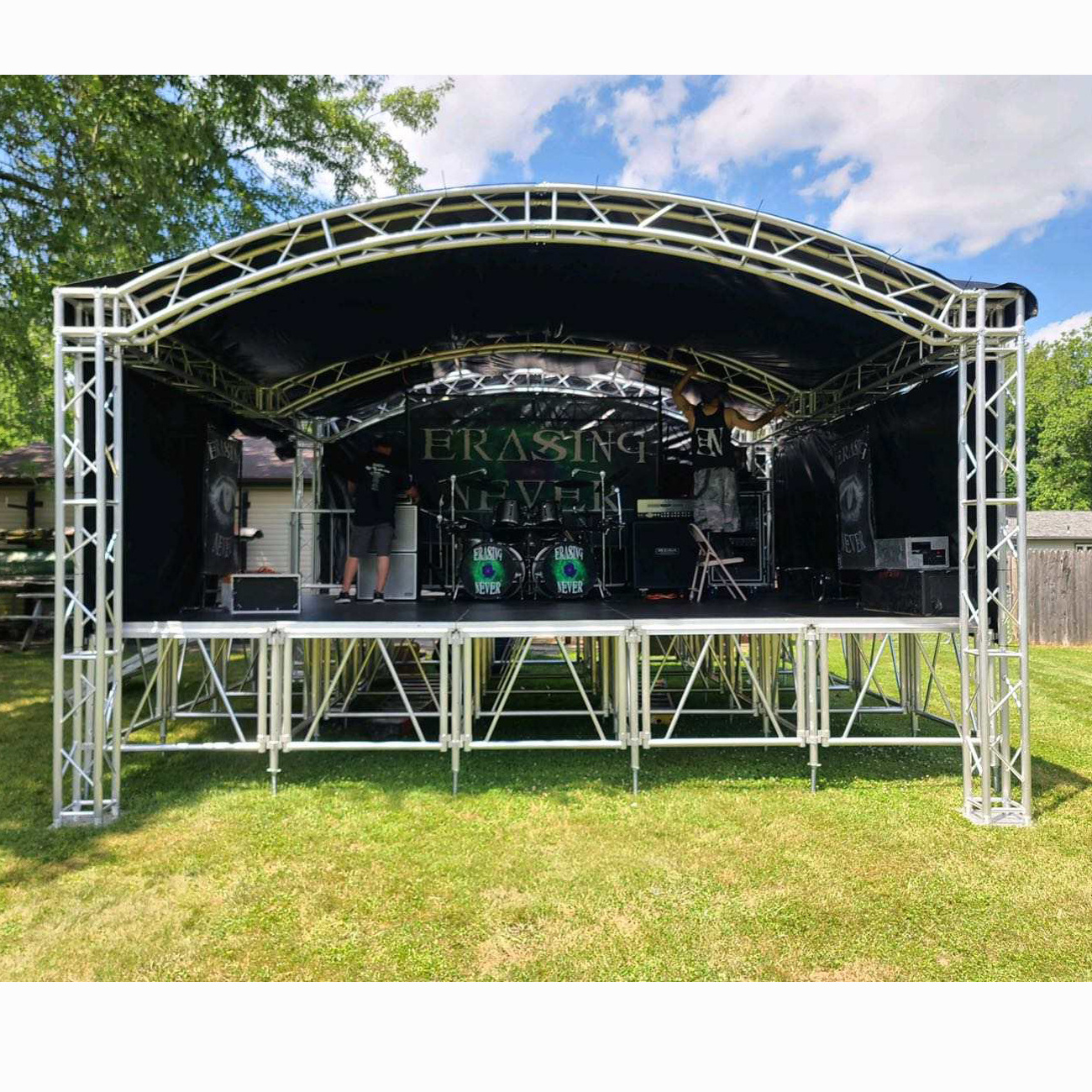 Square Aluminum Portable  DJ Truss Used for Nightclub on Sale