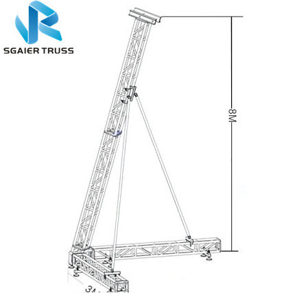 Aluminum Line Array Speaker Tower Truss for Sound System