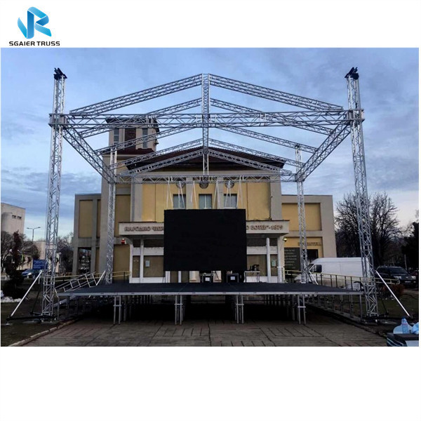 Global used aluminum steel stage truss system/lighting truss for sale