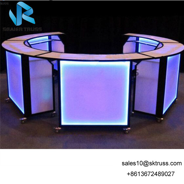 Manufacture led portable stainless home nightclub furniture wood bar counter/acrylic folding coffee cocktail bar for sale