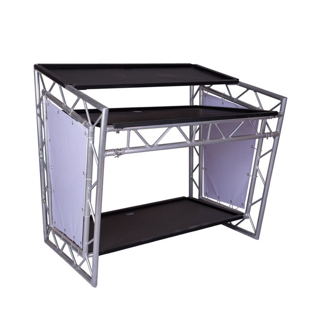 Factory price Double portable folding Aluminum Stand led DJ truss deck Table for sale