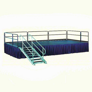 Reinforcement assembly concert stage podium / stage wedding podium with railing