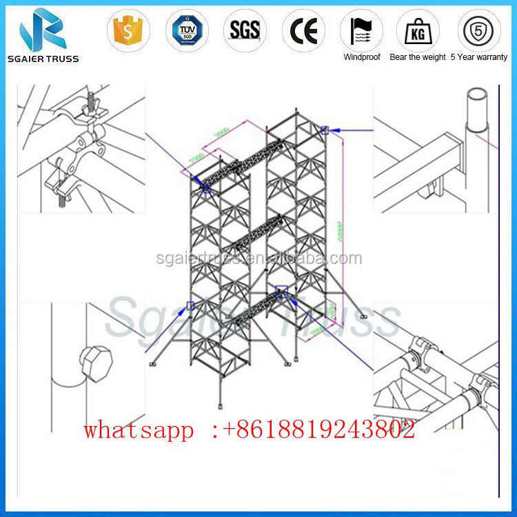 Outdoor steel performance Layer speaker line array scaffold truss