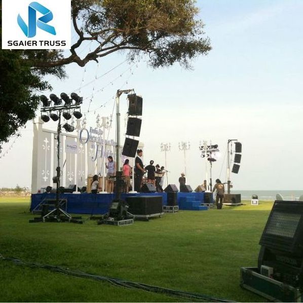 line array show equipment speaker truss tower