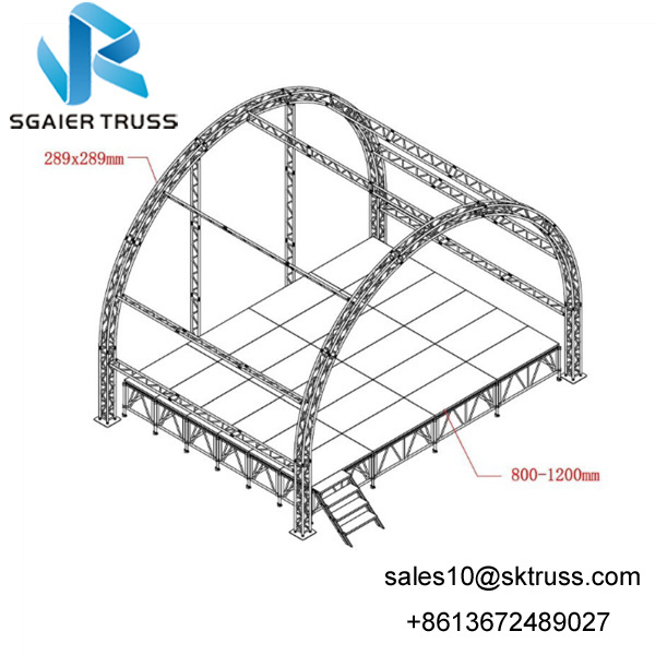 Factory Wholesale curved roof truss joist / greenhouse steel roof truss On sale