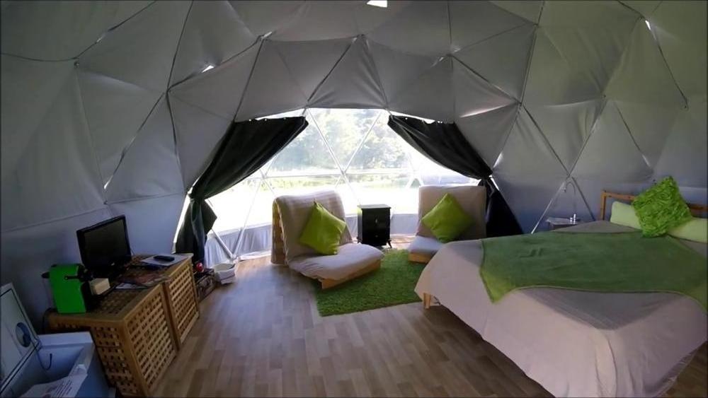 Luxury Glamping Tent Eco Living Geodesic Dome Tent For Sale