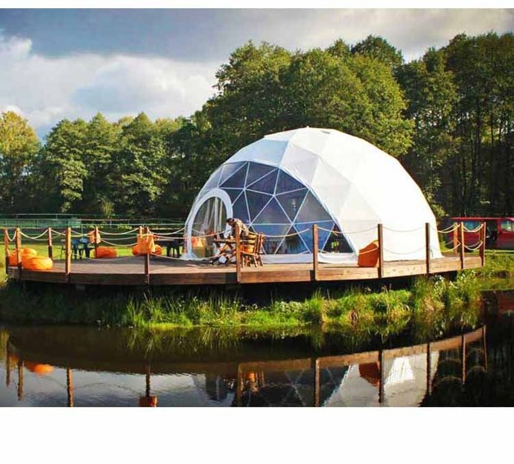 backyard 4m 5m transparent dome tent for outdoor restaurant dining room