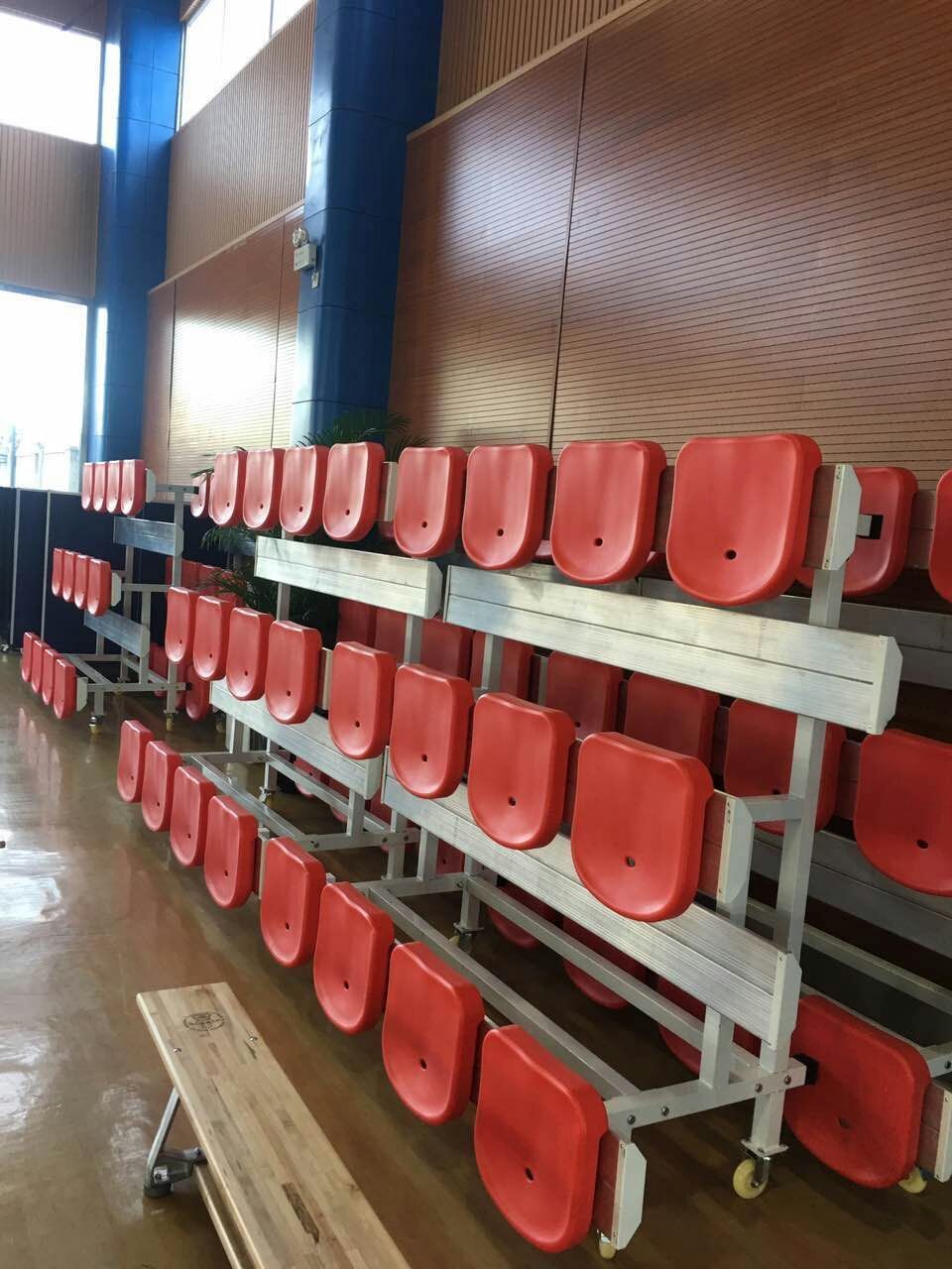 3 Rows Portable Bleacher Seats Sports Used Aluminum Bleachers Seating Mobile Grandstand Stadium Seat Football Stadium Seating