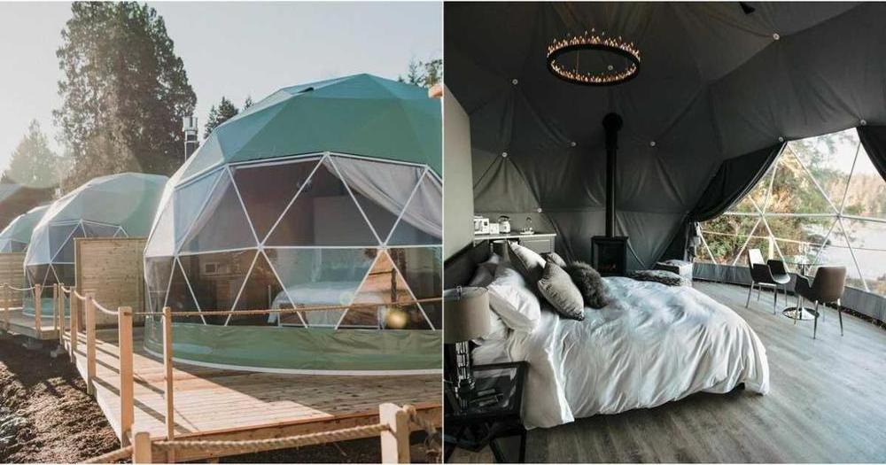 Outdoor Bell 6m Geodesic Dome Tent Kit For Camping